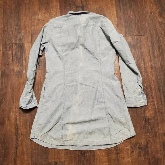 Ralph Lauren Denim & Supply M Dress 100% Cotton Denim Longsleeve Half Bu… - Picture 6 of 6